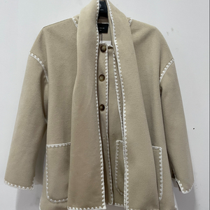 Lady's embroidered woolen coat
