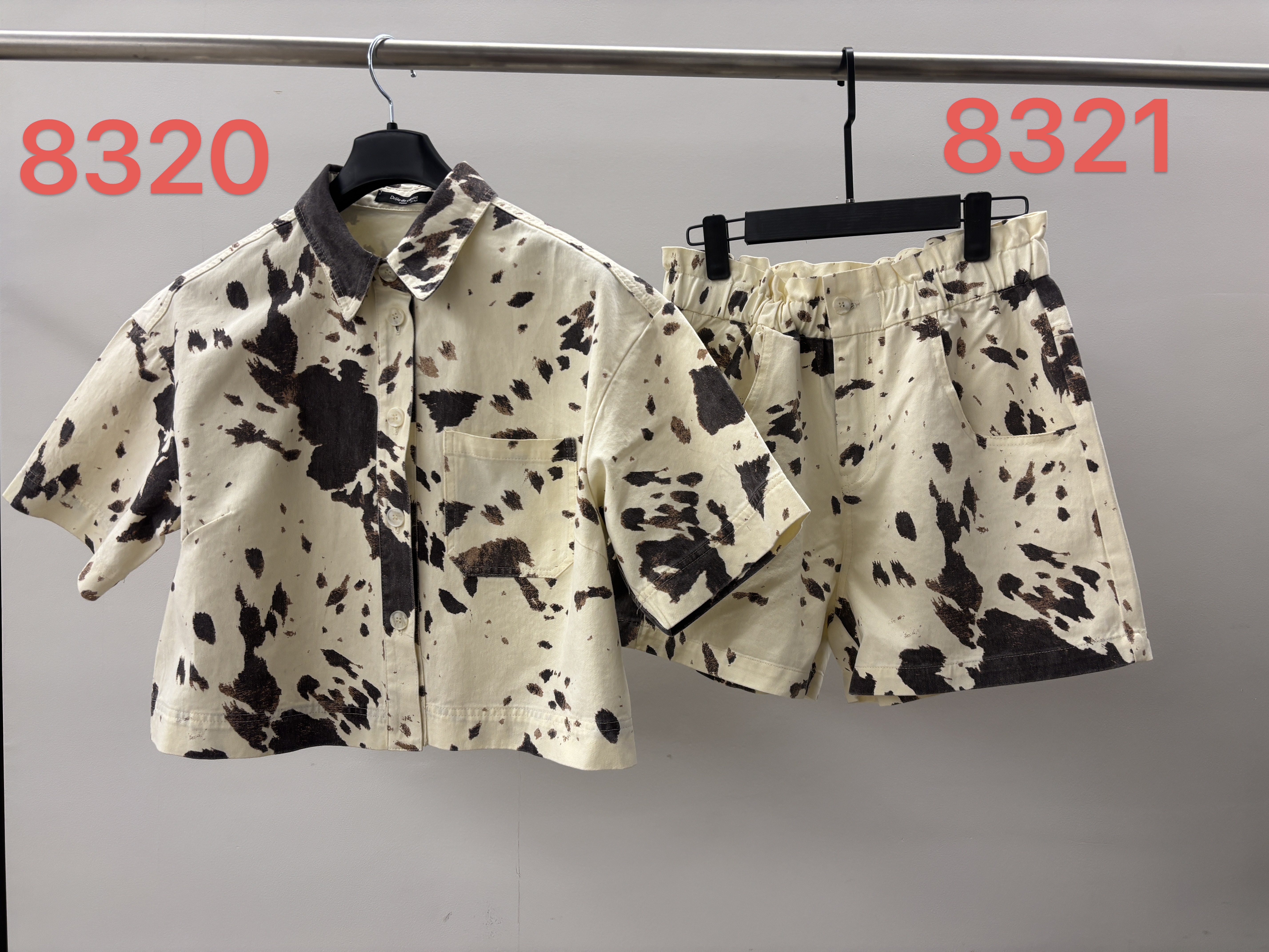 lady's shirt+women's shorts