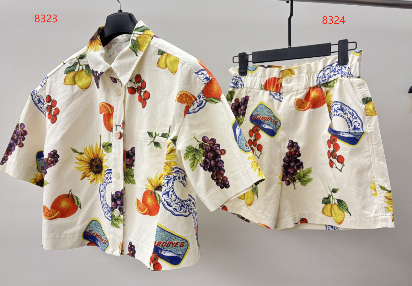 lady's shirt+women's shorts